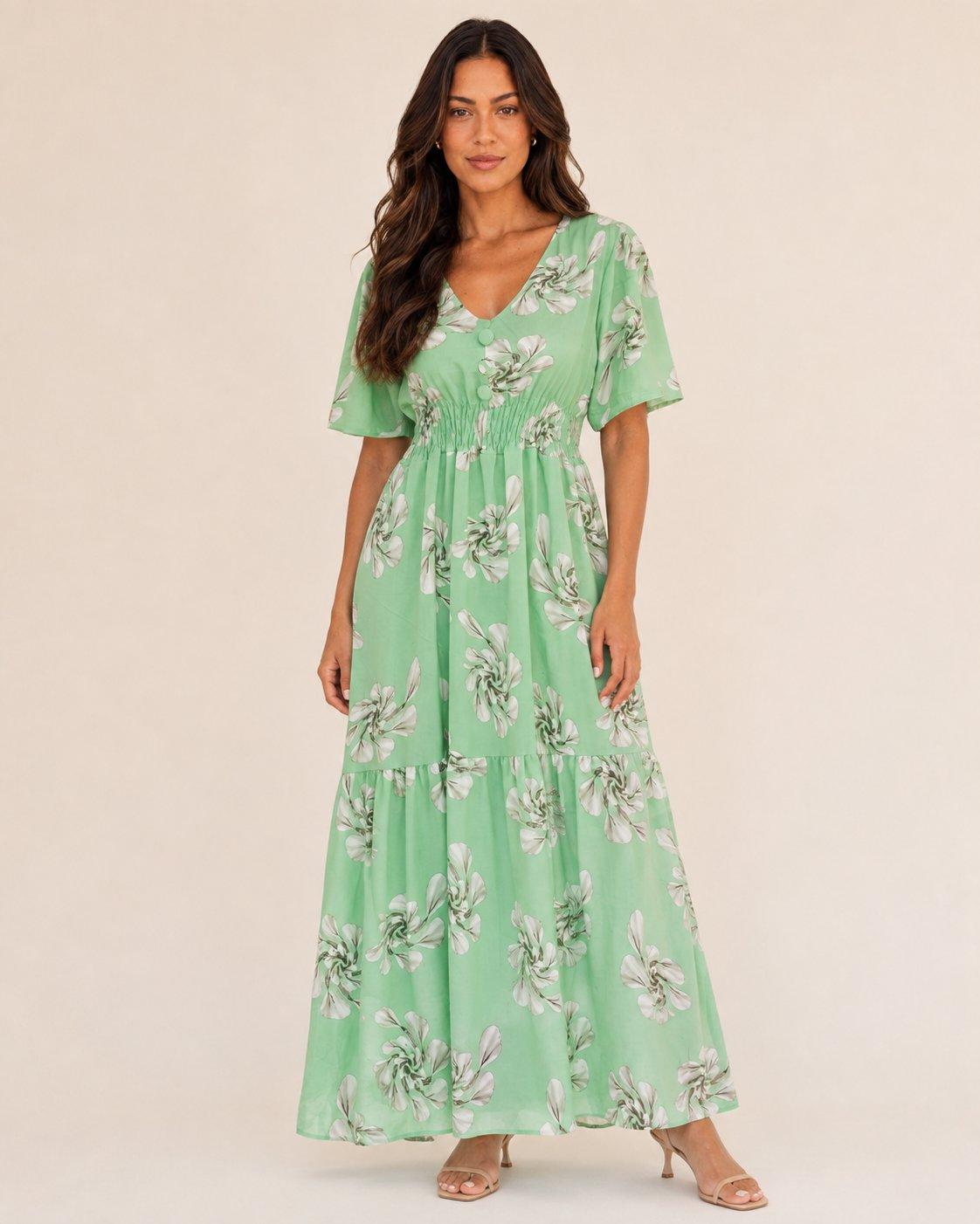 VESTIDO ESTAMPADO LONGO