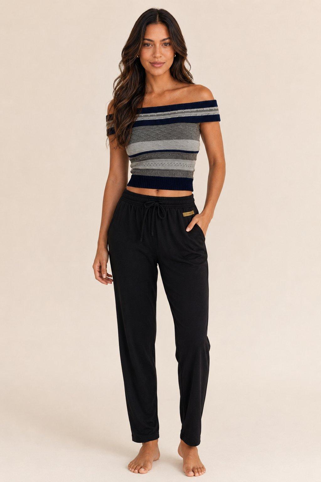 CROPPED OMBRO A OMBRO EM TRICOT