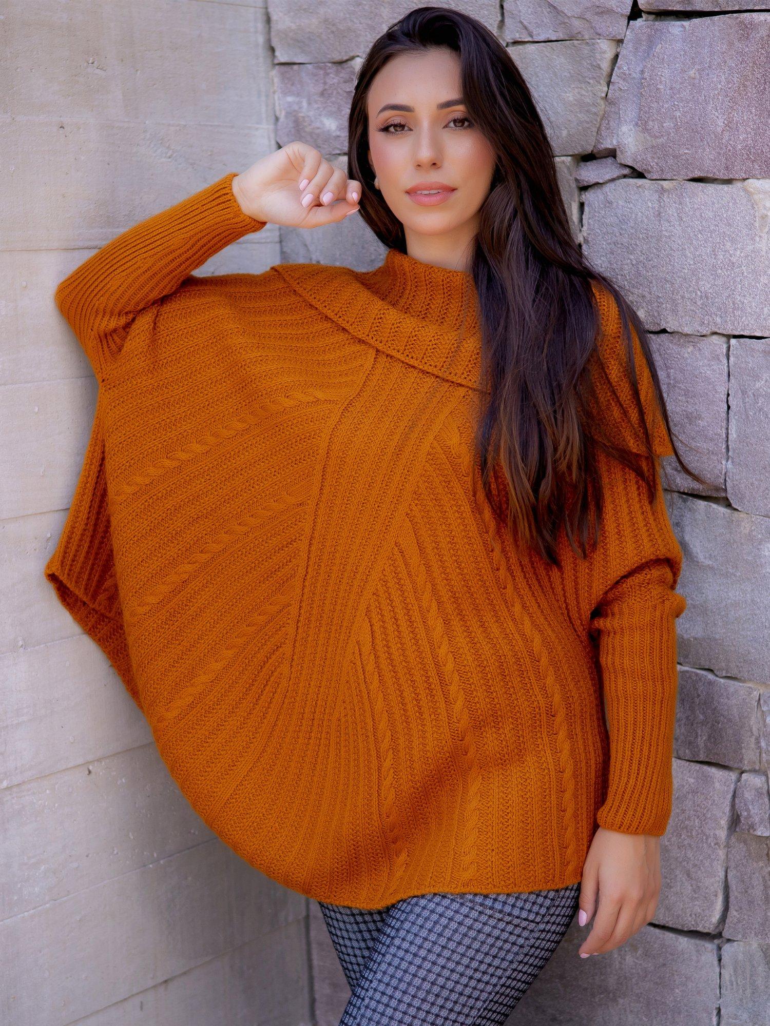 PONCHO COM MANGAS