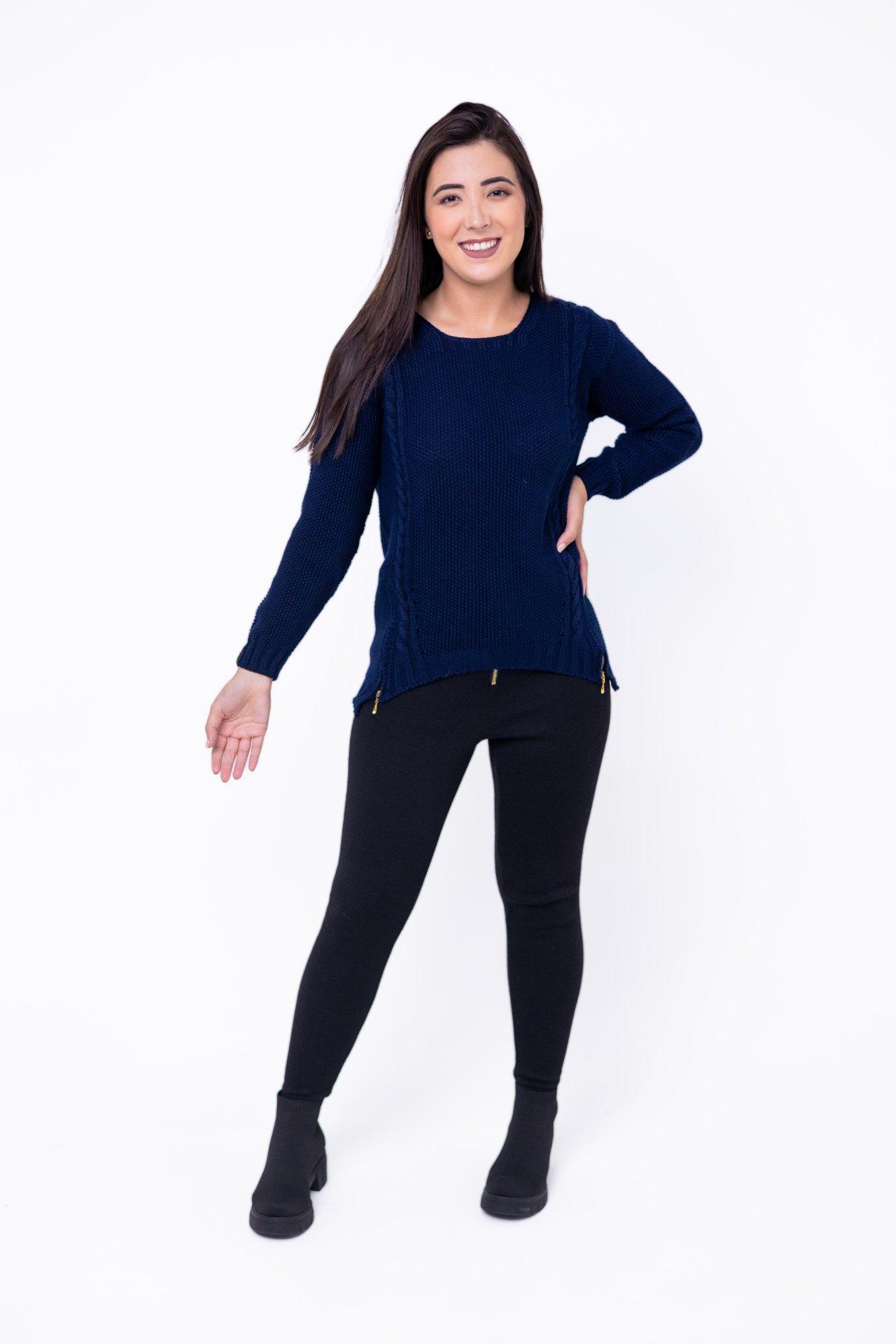 BLUSA COM DETALHE EM ZÍPER
