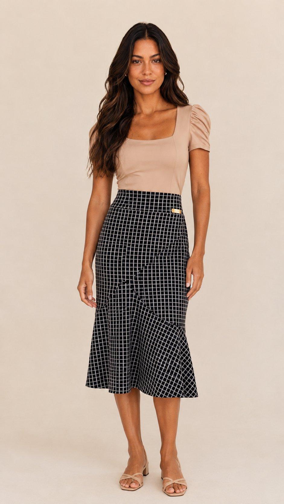 SAIA MIDI ESTAMPADO